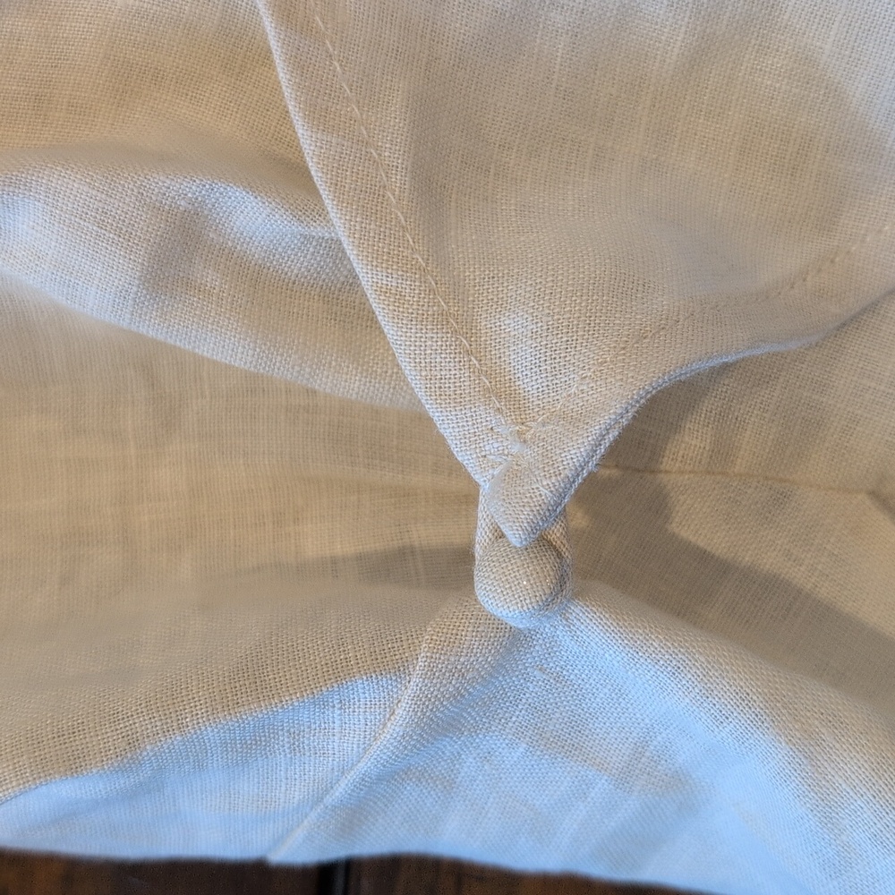 Vrg Grl Linen Puff Sleeve Wrap Crop Top Aus 8 Us 4 - Picture 3 of 6